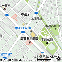 本通中央会館周辺の地図