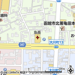 ダイソー函館亀田本町店周辺の地図