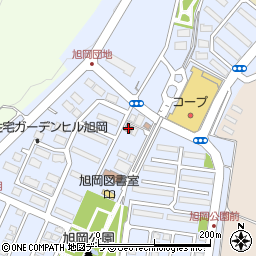 函館西旭岡郵便局周辺の地図