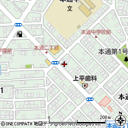 綜合警備保障函館支店周辺の地図