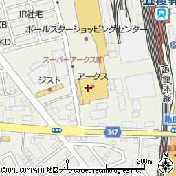 メガネのプリンス函館港町店周辺の地図