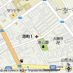 〒041-0821 北海道函館市港町の地図