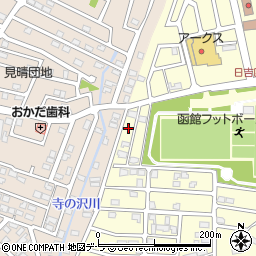北海道函館市日吉町4丁目27-8周辺の地図