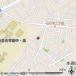 北海道函館市山の手2丁目8周辺の地図