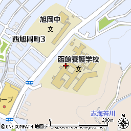北海道函館養護学校周辺の地図