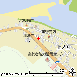 北海道檜山郡上ノ国町上ノ国282周辺の地図