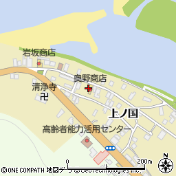 北海道檜山郡上ノ国町上ノ国191周辺の地図