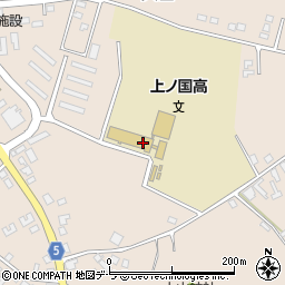 北海道上ノ国高等学校周辺の地図