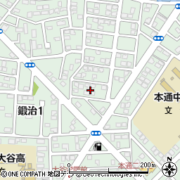 北海道函館市鍛治1丁目42周辺の地図