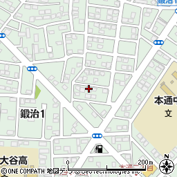 北海道函館市鍛治1丁目42-5周辺の地図