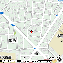 北海道函館市鍛治1丁目42-4周辺の地図