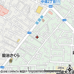 北海道函館市鍛治1丁目15周辺の地図
