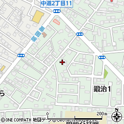 北海道函館市鍛治1丁目23-1周辺の地図