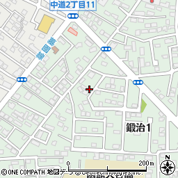 北海道函館市鍛治1丁目23周辺の地図