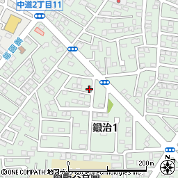 北海道函館市鍛治1丁目24-10周辺の地図