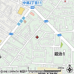 北海道函館市鍛治1丁目23-10周辺の地図