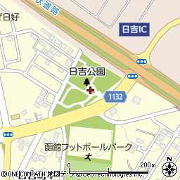 日吉公園トイレ周辺の地図