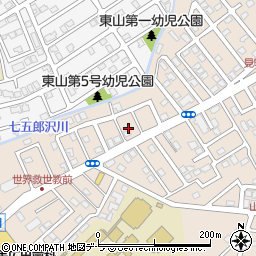 北海道函館市山の手1丁目4周辺の地図
