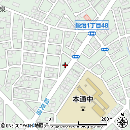 北海道函館市鍛治1丁目48-32周辺の地図