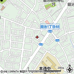 北海道函館市鍛治1丁目48周辺の地図