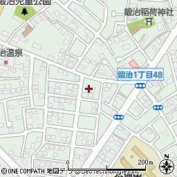 北海道函館市鍛治1丁目47-5周辺の地図