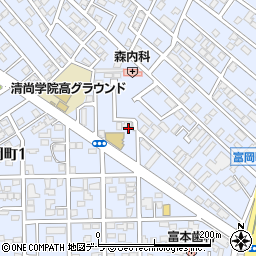 富岡第3街区公園周辺の地図