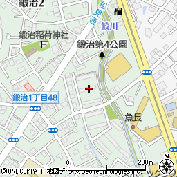 北海道函館市鍛治2丁目10-2周辺の地図