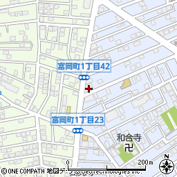 函館商工信用組合富岡支店周辺の地図