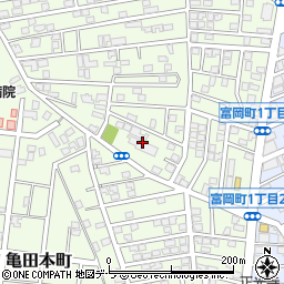 函館市亀田青少年会館周辺の地図