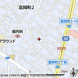 コーポラス富岡１２号周辺の地図