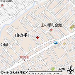 北海道函館市山の手1丁目14周辺の地図