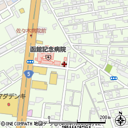 北海道函館市亀田本町36-7周辺の地図