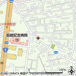 北海道函館市亀田本町18-7周辺の地図