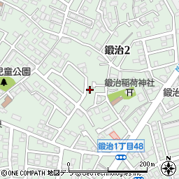 北海道函館市鍛治2丁目17-35周辺の地図