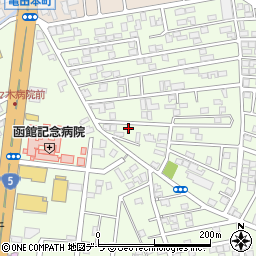 北海道函館市亀田本町18-13周辺の地図