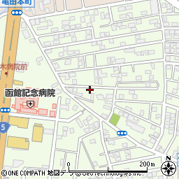 北海道函館市亀田本町18-14周辺の地図