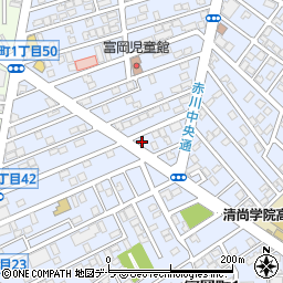 函館中央警察署富岡交番周辺の地図