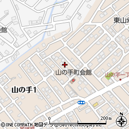 北海道函館市山の手1丁目19周辺の地図