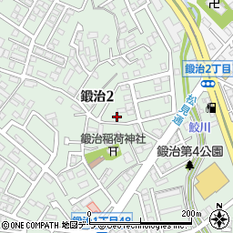 北海道函館市鍛治2丁目32-35周辺の地図