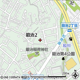 北海道函館市鍛治2丁目32-34周辺の地図