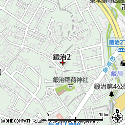 北海道函館市鍛治2丁目32-52周辺の地図