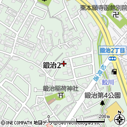 北海道函館市鍛治2丁目32-45周辺の地図