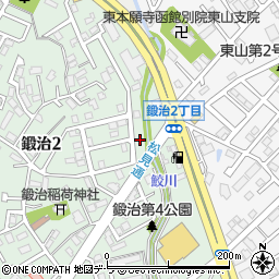 北海道函館市鍛治2丁目35-2周辺の地図