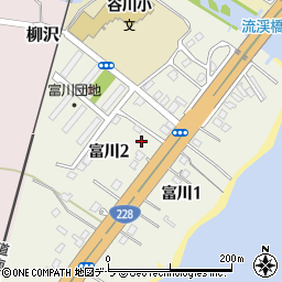 北海道北斗市富川周辺の地図