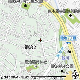 北海道函館市鍛治2丁目32-26周辺の地図