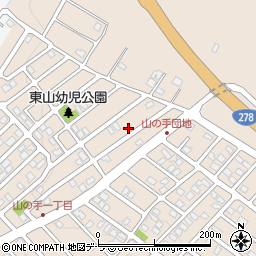 北海道函館市山の手1丁目34周辺の地図