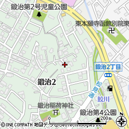 北海道函館市鍛治2丁目32周辺の地図