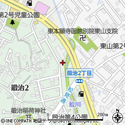 北海道函館市鍛治2丁目35周辺の地図