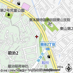 北海道函館市鍛治2丁目35-9周辺の地図