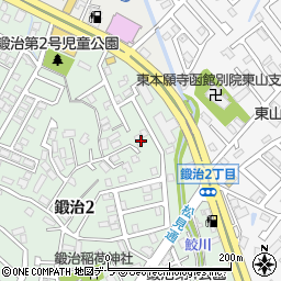 北海道函館市鍛治2丁目32-4周辺の地図
